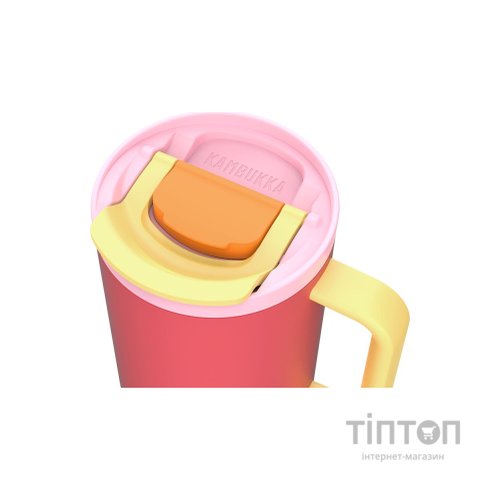 Термокружка Kambukka Rio Pink Papaya 950 мл Коралова з жовтим (11-08002)