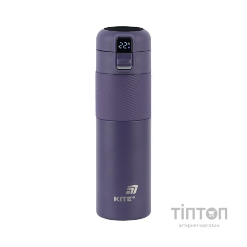 Термокружка Kite 1227 з термодатчиком 450 мл фіолетовий (K25-1227-3)