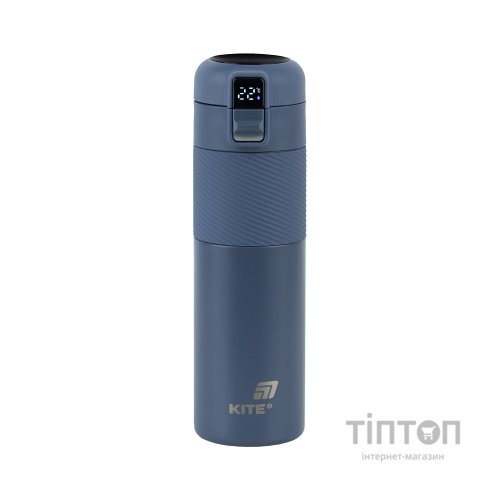 Термокружка Kite 1227 з термодатчиком 450 мл синій (K25-1227-2)