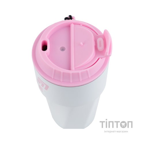 Термокружка Kite 450 мл біло-рожева (K25-1220-3)