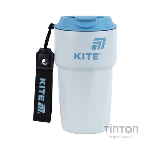Термокружка Kite 450 мл сіро-блакитна (K25-1220-2)
