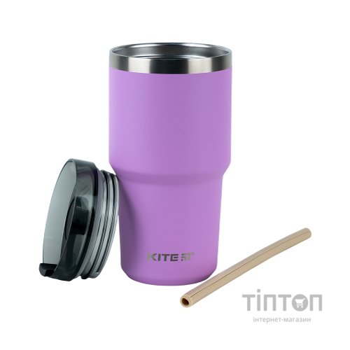 Термокружка Kite 600 мл фіолетова (K24-1206-2)