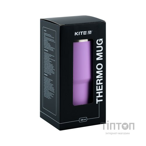 Термокружка Kite 600 мл фіолетова (K24-1206-2)