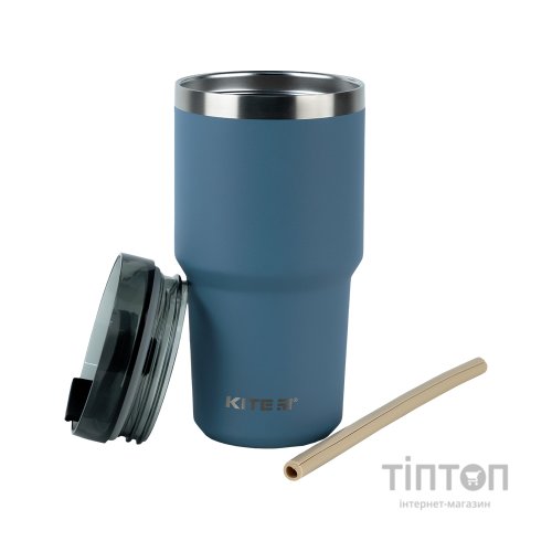 Термокружка Kite 600 мл сіра (K24-1206-3)