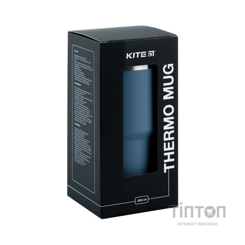 Термокружка Kite 600 мл сіра (K24-1206-3)