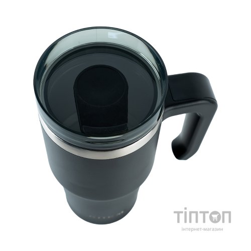 Термокружка Kite з ручкою 600 мл чорна (K24-1207-1)