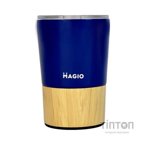 Термокружка Magio Бамбук 400 мл Синя (MG-1044I)