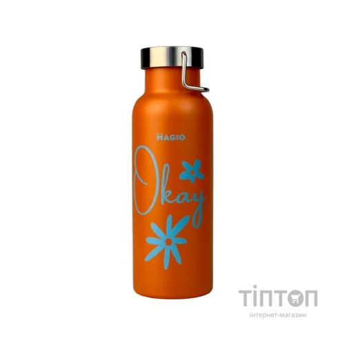 Термокружка Magio Okay 500 мл Помаранчева (MG-1041O)