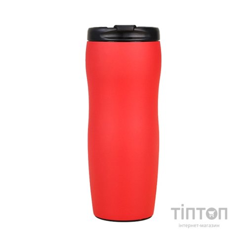 Термокружка Merlion 500 мл з відкидною кришкою, червона (Mug-500Red)