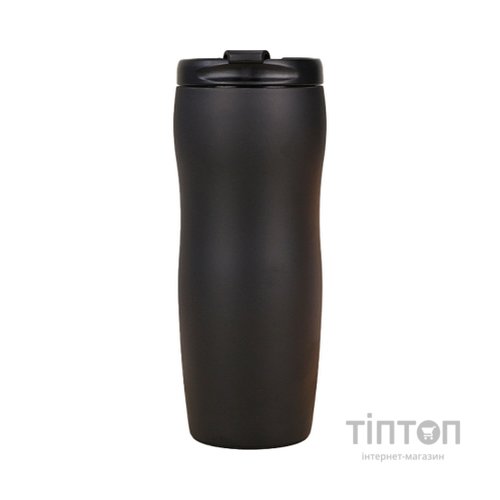Термокружка Merlion 500 мл з відкидною кришкою, чорна (Mug-500Black)