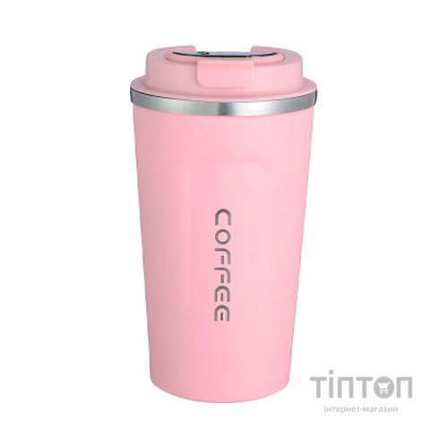 Термокружка Merlion MugCoffe 500 мл з відкидною кришкою, рожева (MugCoffe-500Pink)