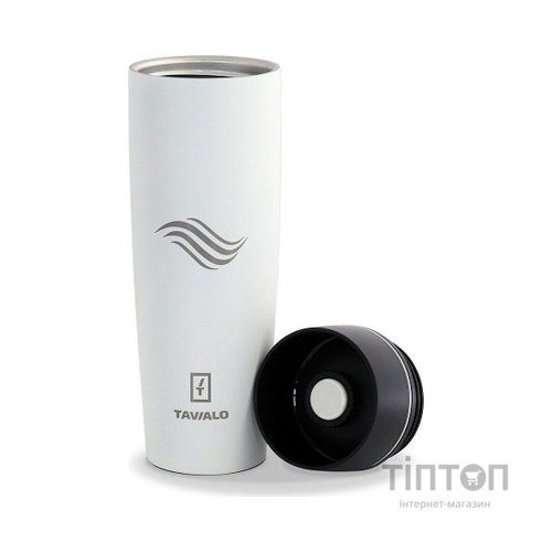 Термокружка Tavialo матовий білий колір + 2 ущільнювальних кільця 460 мл (190460102)