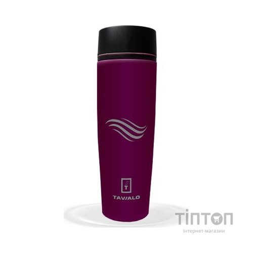 Термокружка Tavialo матовий бордовий колір + 2 ущільнювальних кільця 460 мл (190460103)