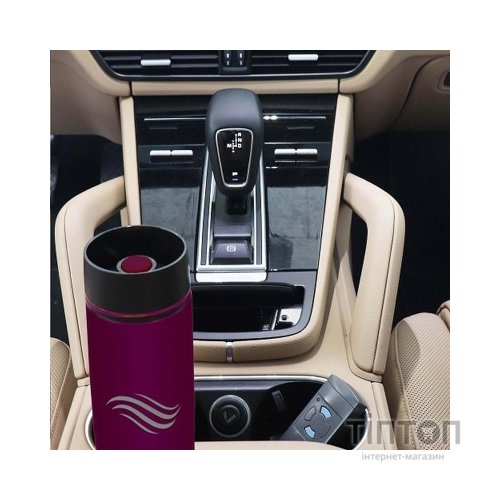 Термокружка Tavialo матовий бордовий колір + 2 ущільнювальних кільця 460 мл (190460103)