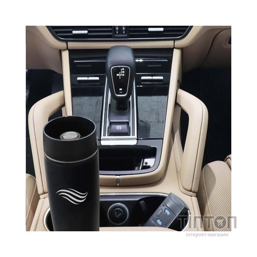 Термокружка Tavialo матовий чорний колір + 2 ущільнювальних кільця 460 мл (190460101)