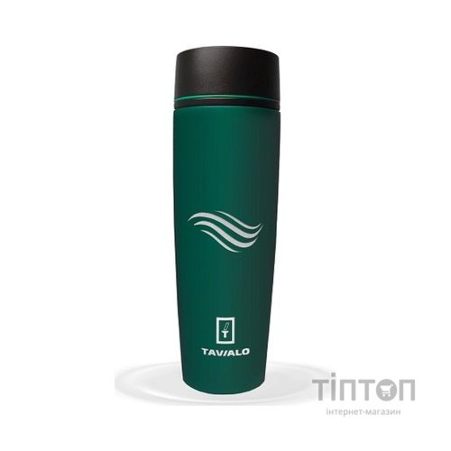Термокружка Tavialo матовий зелений колір + 2 ущільнювальних кільця 460 мл (190460108)
