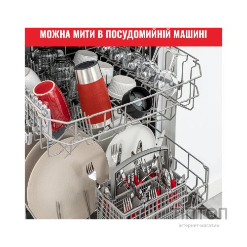 Термокружка Tefal Travel Mug Classic, 360мл, нержавіюча сталь, червоний (N2020410)