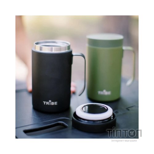 Термокружка Tribe Adventure Mug 450 мл black (T-FA-0032-black)