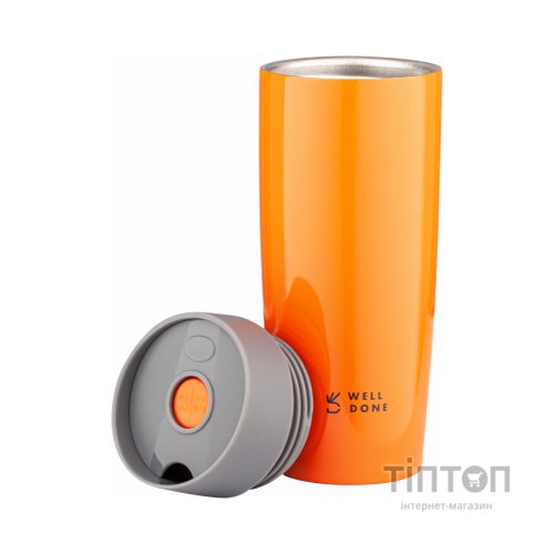 Термокружка Well Done 380 мл Orange (WD-7053O)