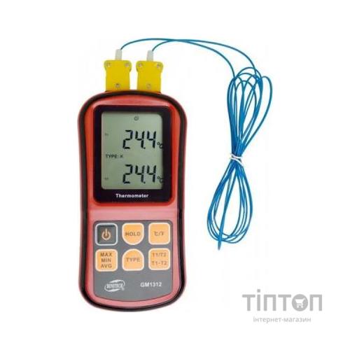 Термометр термопара Benetech цифровий двоканальний -250-1767°C (GM1312)