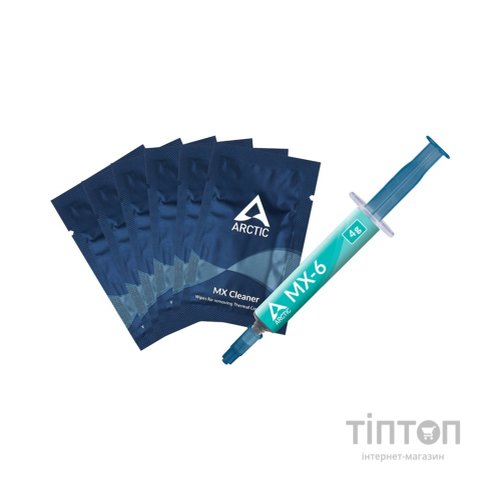 Термопаста Arctic MX-6 4g with 6 pcs MX Cleaner (ACTCP00084A)