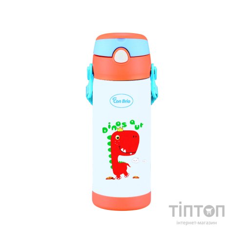Термос Con Brio з трубочкою 350 мл Діно (CB-391-dino)