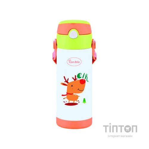 Термос Con Brio з трубочкою 350 мл Лось (CB-391-elk)