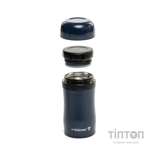 Термос Hölmer Optima Харчовий 500 мл Темно-синій (TF-00500-DB Optima)