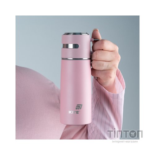 Термос Kite 350 мл рожевий (K25-1223-3)