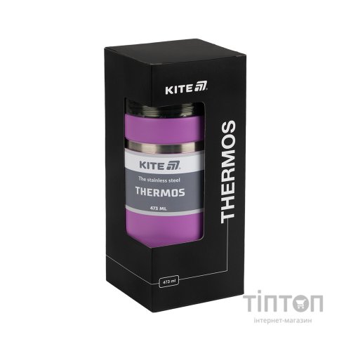 Термос Kite 473 мл фіолетовий (K25-320-3)