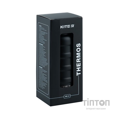 Термос Kite 500 мл чорний (K24-1204-2)