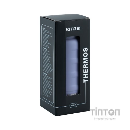 Термос Kite 500 мл сіро-фіолетовий (K24-1204-3)
