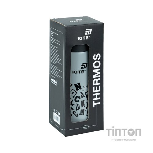 Термос Kite 500 мл, сірий (K25-1222-2)