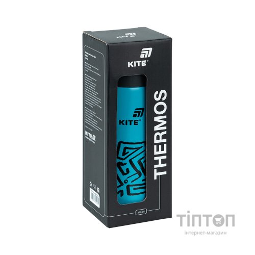 Термос Kite 500 мл, темно-бірюзовий (K25-1222-1)
