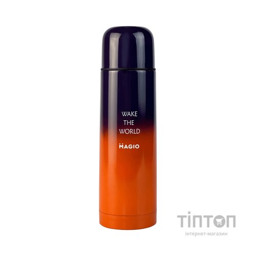 Термос Magio 1032 0.75 л Чорно-помаранчевий (MG-1032G)
