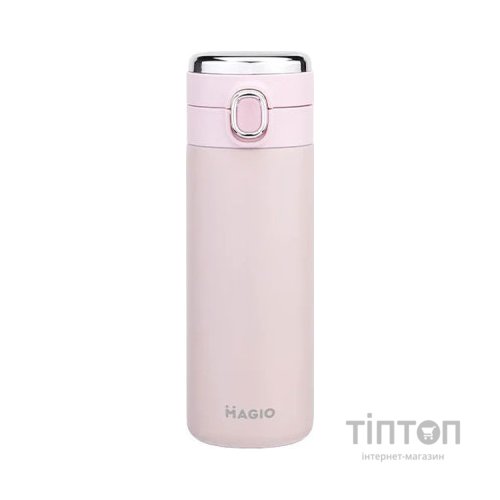 Термос Magio 400 мл з датчиком температури Рожевий (MG-1047P)