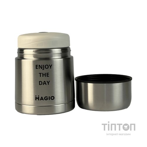 Термос Magio Харчовий Сріблястий 0.6 л (MG-1034)