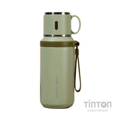 Термос Merlion з чашкою 0,6 л, зелений (TermTea-600/Green)