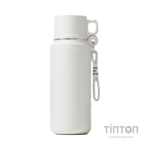 Термос Merlion з чашкою та ситечком 1 л, білий (TermTea-1000White)
