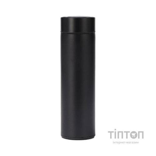 Термос Merlion з ситечком 0,5 л, чорний (SUS-304Bl-500)