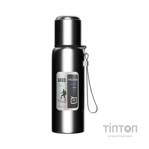 Термос Merlion з ситечком та чашкою 2 л, чорний (ZK-127-2000Black)