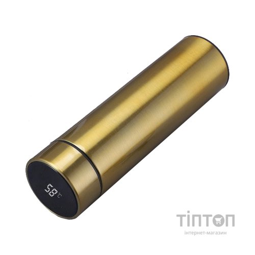 Термос Merlion з цифровим термометром 0,5 л, золотий (SUS-304E-Gd/500)