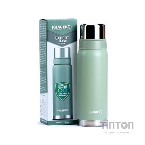 Термос Ranger Expert 0,75 L оливково-сірий (RA9919)