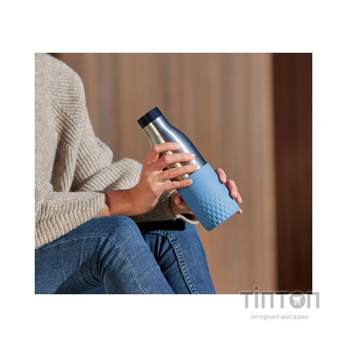 Термос Tefal Bludrop soft touch, 500мл, нержавіюча сталь, блакитний (N3110710)