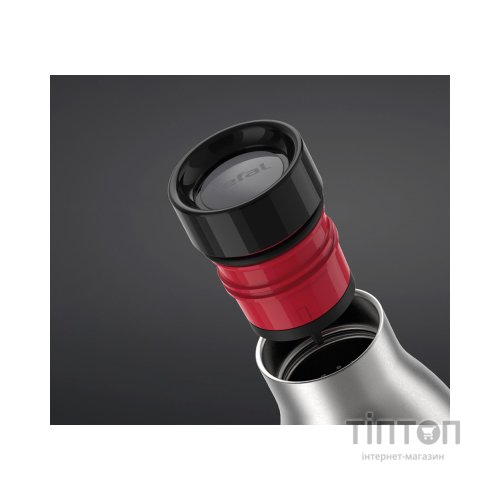 Термос Tefal Bludrop soft touch, 500мл, нержавіюча сталь, графітовий (N3110510)