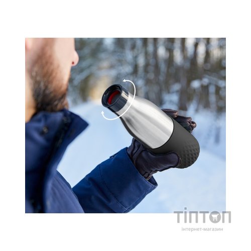 Термос Tefal Bludrop soft touch, 500мл, нержавіюча сталь, графітовий (N3110510)