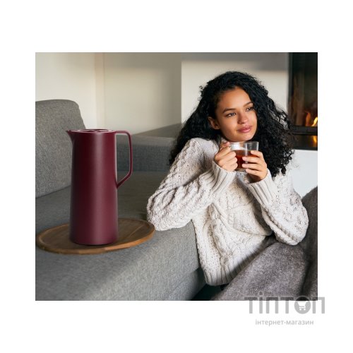 Термос Tefal Motiva, 1л, пластик, скло, бордовий (N4170210)
