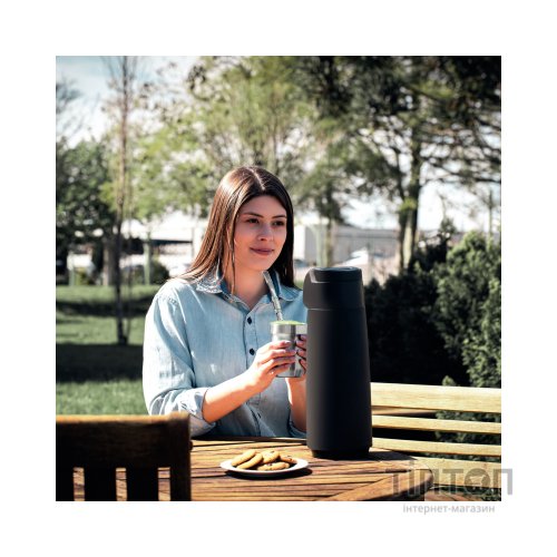 Термос Tramontina Exata 1,8 л з сифоном Чорний (61639/583)