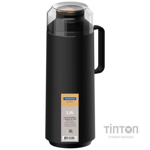 Термос Tramontina Exata 1 л Чорний