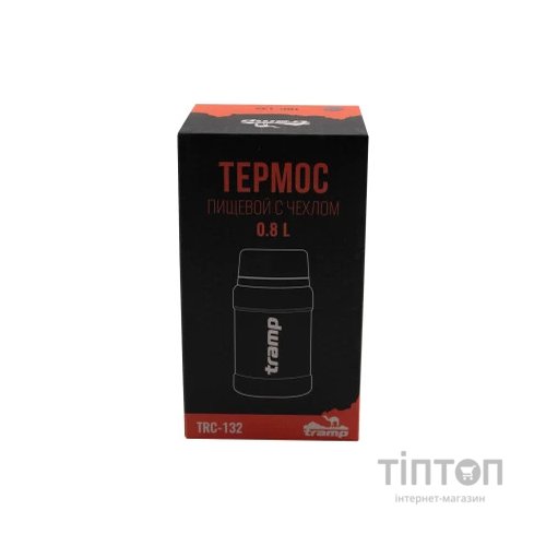 Термос Tramp з широким горлом в чохлі 0.8 л Olive (UTRC-132-olive)